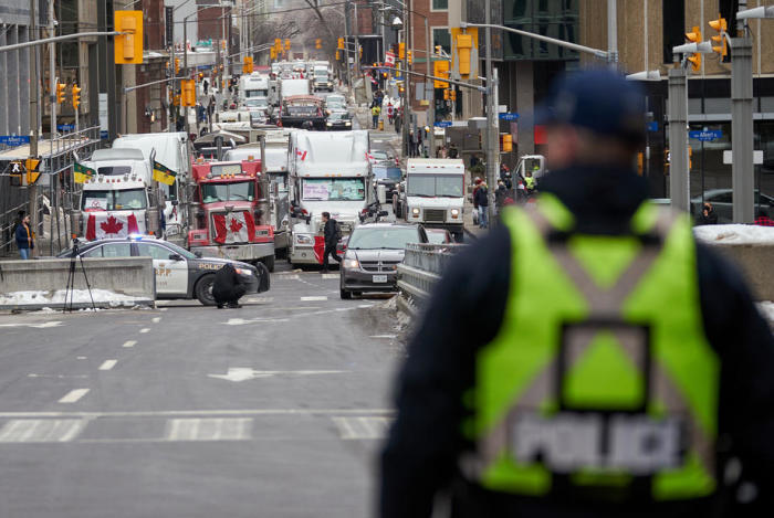 Die Proteste der Trucker in Ottawa gehen weiter. Foto: epa/Andre Pichette