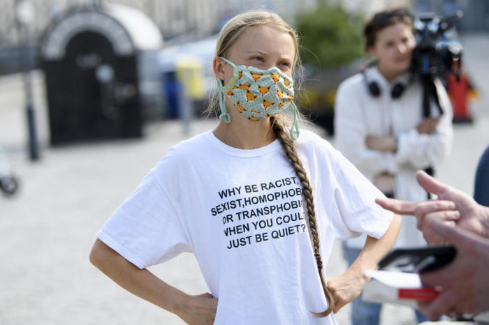 Schwedische Klimaaktivistin Greta Thunberg in Stockholm. Foto: epa/Henrik Montgomery