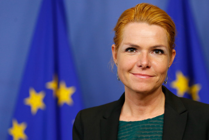 Inger Stojberg, Dänemarks Ministerin für Immigration, Integration und Wohnen. Foto: epa/Laurent Dubrule