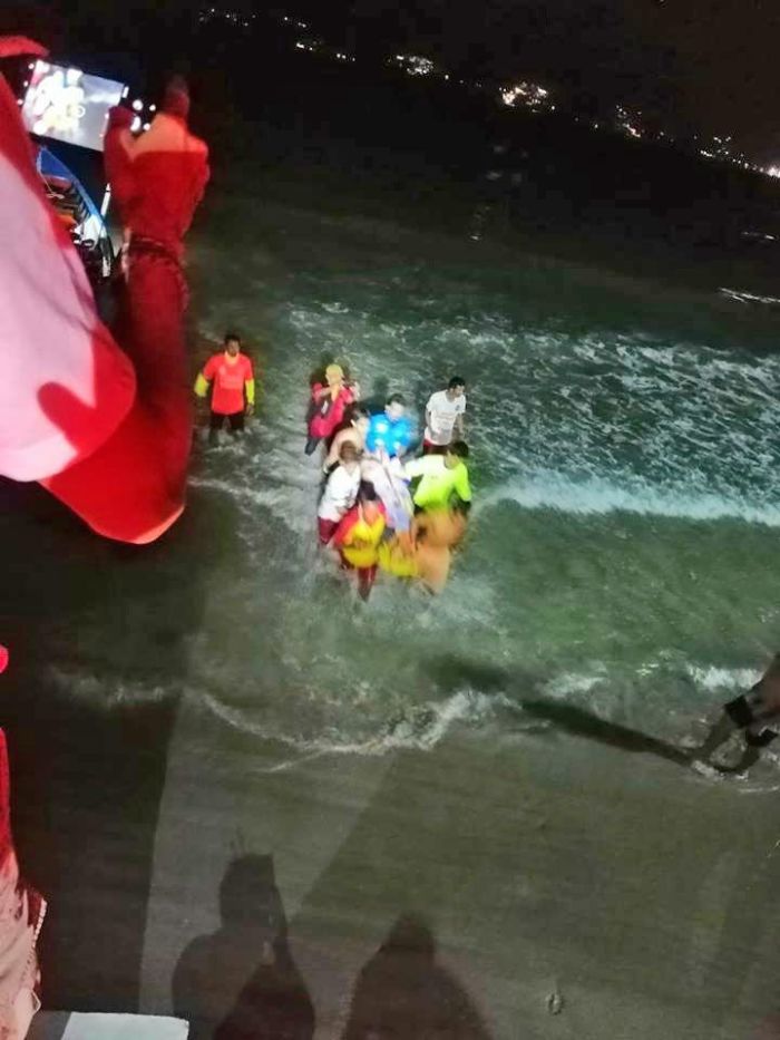 Taucher der Kusoldarm Foundation retteten einen im Meer verschollenen Europäer am Samstagabend das Leben. Foto: The Thaiger / Newshawk 