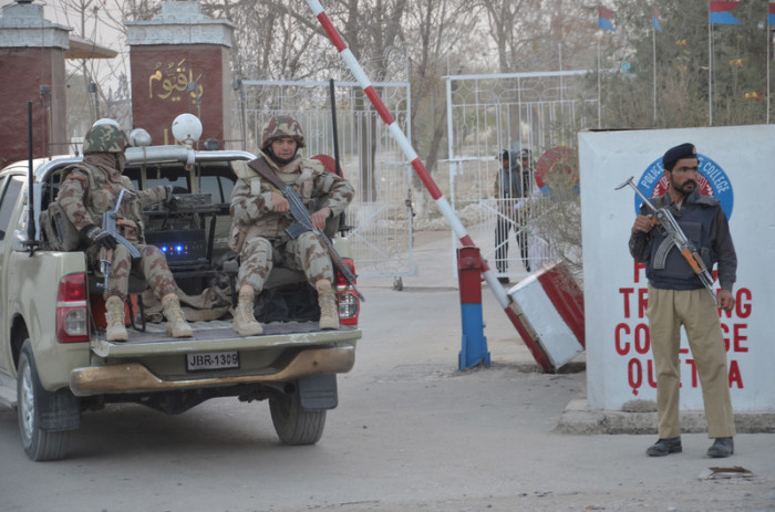 Militante griffen Polizeiausbildungszentrum in Quetta an. Foto: epa/Jamal Taraqai