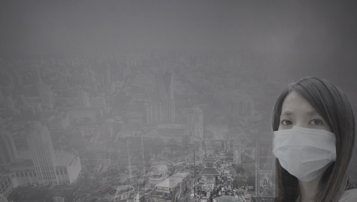Bangkok leidet unter hohen Smog-Werten.  Foto: The Nation
