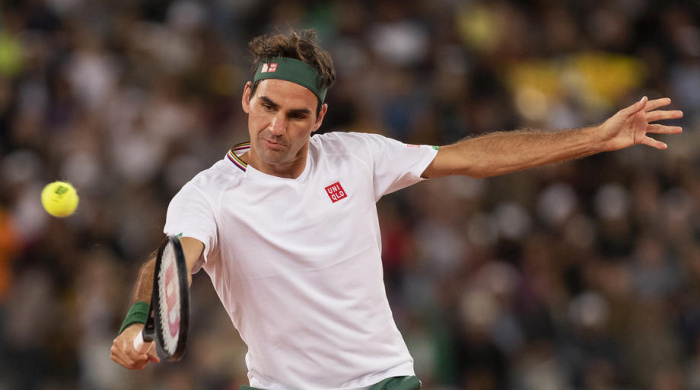 Tennisspieler Roger Federer aus der Schweiz Foto: epa/Nic Bothma