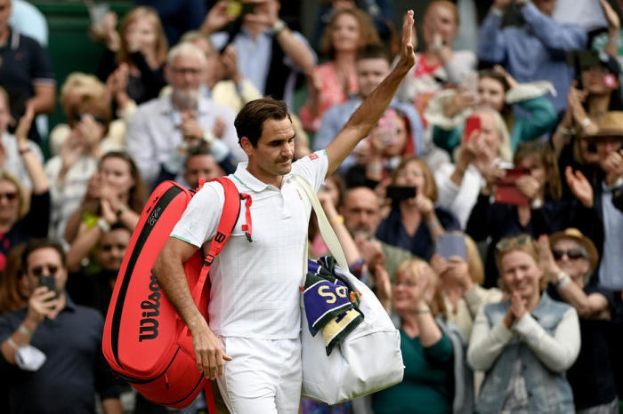 Schweizer Roger Federer in Wimbledon. Foto: epa/Neil Hall