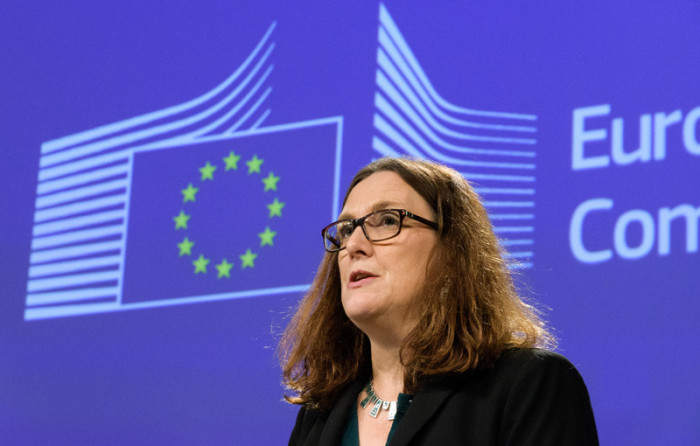 EU-Handelskommissarion Cecilia Malmström. Foto: epa/Georges Boulougouris