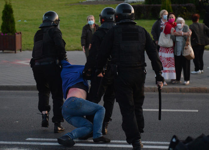 In Minsk gehen die Proteste der Opposition weiter. Foto: epa/Str