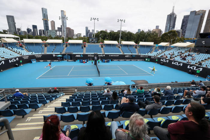 Der Australian Open Grand Slam im Melbourne Park in Melbourne. Foto: epa/Jason O'brien