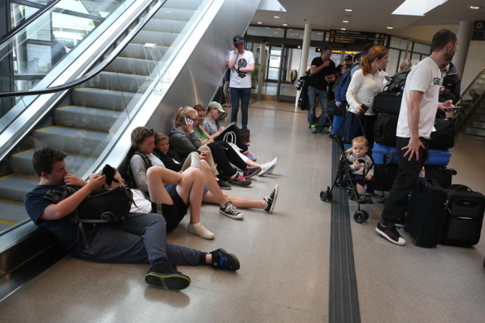 Etliche Urlauber waren von den Streiks betroffen. Foto: epa/Soren Anderson