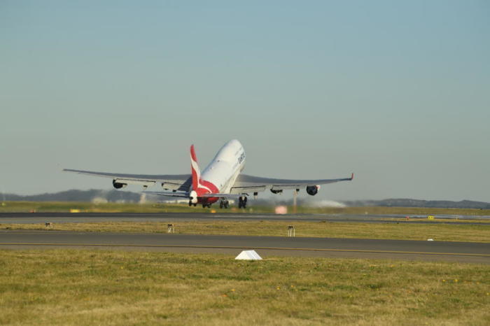 Qantas Airways-Flug. Foto: epa/Joel Carrett
