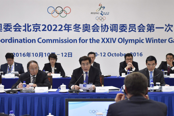 2022 IOC-Treffen der Olympischen und Paralympischen Winterspiele in Peking. Foto: epa/Kenzaburo Fukuhara/pool