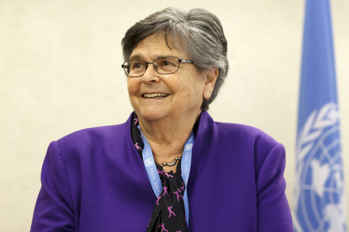 Die Präsidentin der internationalen Vereinigung, Ruth Dreifuss. Foto: epa/Salvatore Di Nolfi