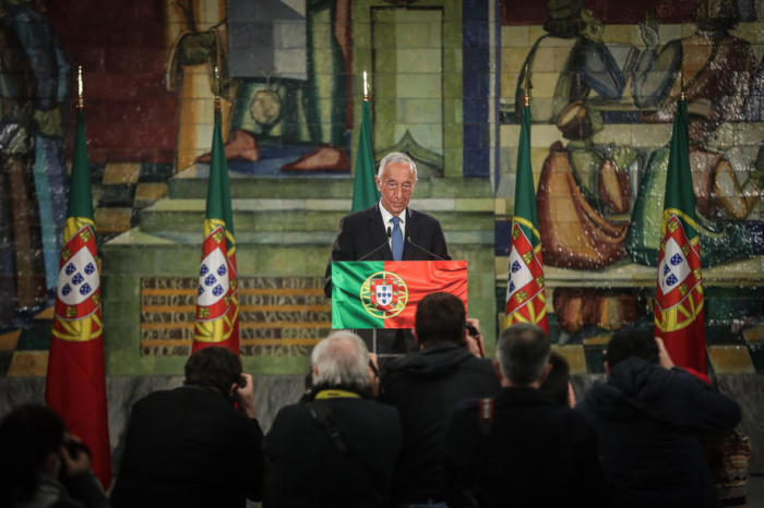 Marcelo Rebelo de Sousa wird als Portugals Präsident wiedergewählt. Foto: epa/Mario Cruz
