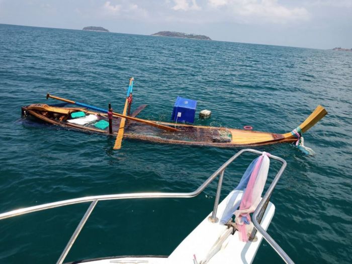 In der Nähe der Insel Bon kollidierte eine Yacht mit einem Fischerboot. Nun ermittelt die Polizei gegen einen Ausländer, der beschuldigt wird, den Unfall verursacht zu haben. Foto: The Thaiger