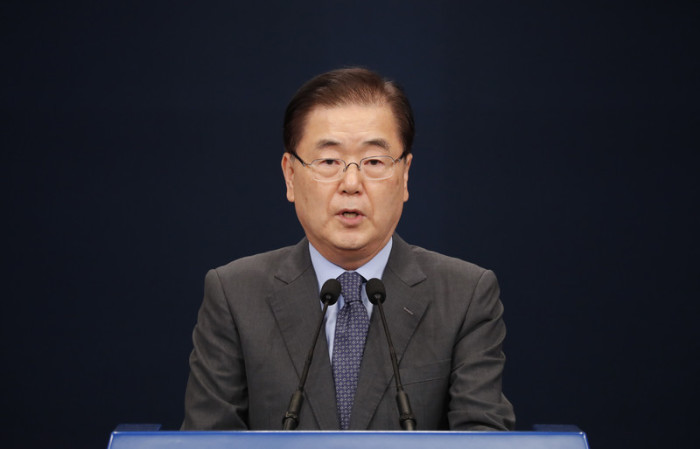 Südkoreas nationaler Sicherheitsberater Chung Eui Yong. Foto: epa/Jeon Heon-kyun