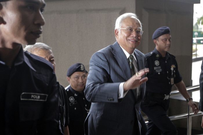 Der ehemalige malaysische Regierungschef Najib Razak. Foto: epa/Ahmad Yusni