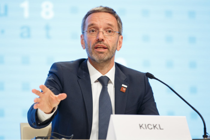 Österreichischer Innenminister Herbert Kickl. Foto: epa/Florian Wieser