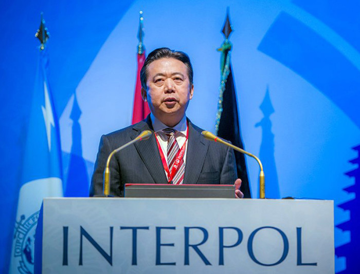 Meng Hongwei, chinesischer Präsident von Interpol. Foto: epa/ Interpol