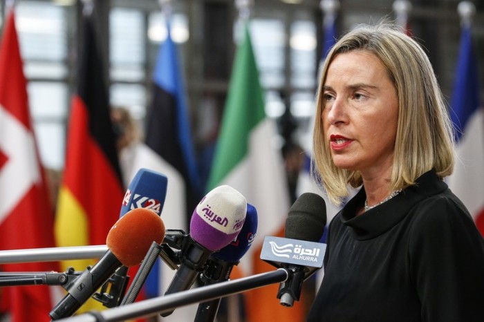 Hohe Vertreterin für Außen- und Sicherheitspolitik Federica Mogherini. Foto: epa/Julien Warnand