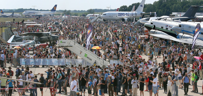 Am heutigen Mittwoch beginnt die Luftfahrtmesse ILA. Foto: epa/Wolfgang Kumm