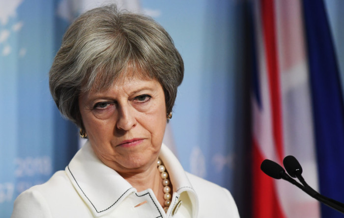 Großbritanniens Premierministerin Theresa May. Foto: epa/Neil Hall