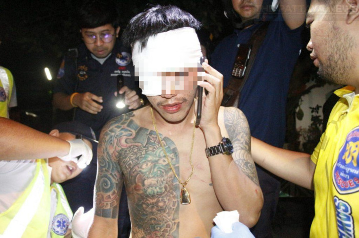Glück im Unglück hatte ein 30-jähriger Thai, der einen Mordversuch und Unfall fest unversehrt überstand. Foto: The Pattaya News