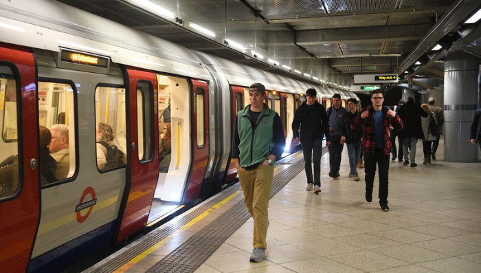 Westminster-Station der Londoner U-Bahn. Foto: epa/Facundo Arrizabalaga