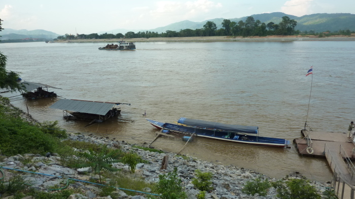 Blick auf den Grenzfluss Mekong in Chiang Saen. Foto: Jahner