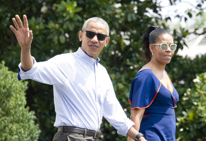  Der Ex-Präsident und seine Frau Michelle. Foto: epa/Ron Sachs