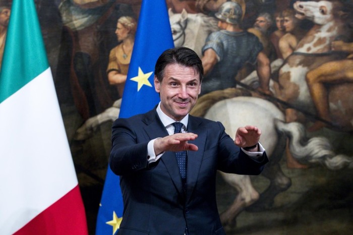 Italiens neuer Premierminister Giuseppe Conte. Foto: epa/Angelo Carconi
