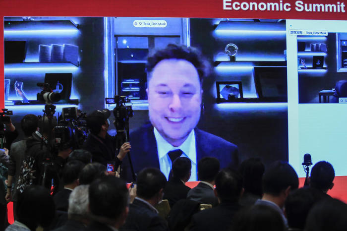 Das Video zeigt Elon Musk, CEO von Tesla Inc. Foto: epa/Wu Hong