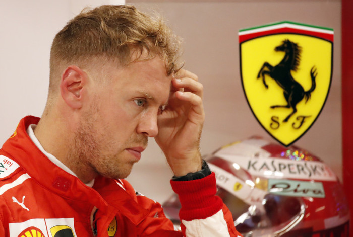Deutscher Formel-Eins-Fahrer Sebastian Vettel von Scuderia Ferrari. Foto: epa/Franck Robichon