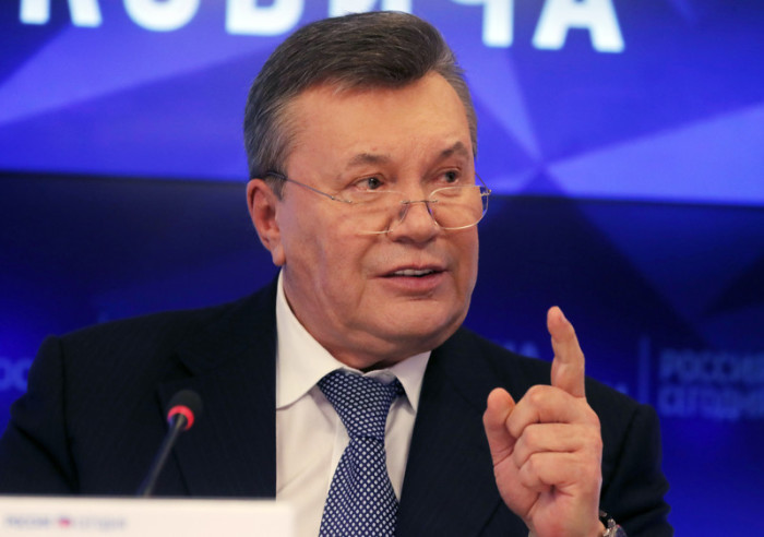 Ehemaliger ukrainischer Präsident Viktor Yanukovich in Moskau. Foto: epa/Sergei Ilnitsky