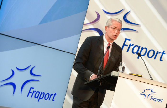 Chef des Flughafenbetreibers Fraport, Stefan Schulte. Foto: epa/Arne Dedert