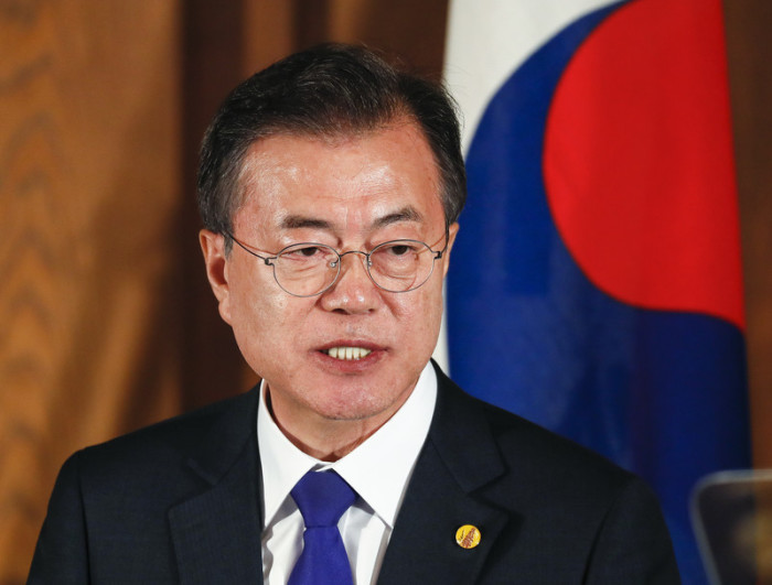 Südkoreas Präsident Moon Jae In. Foto: epa/Kimimasa Mayama