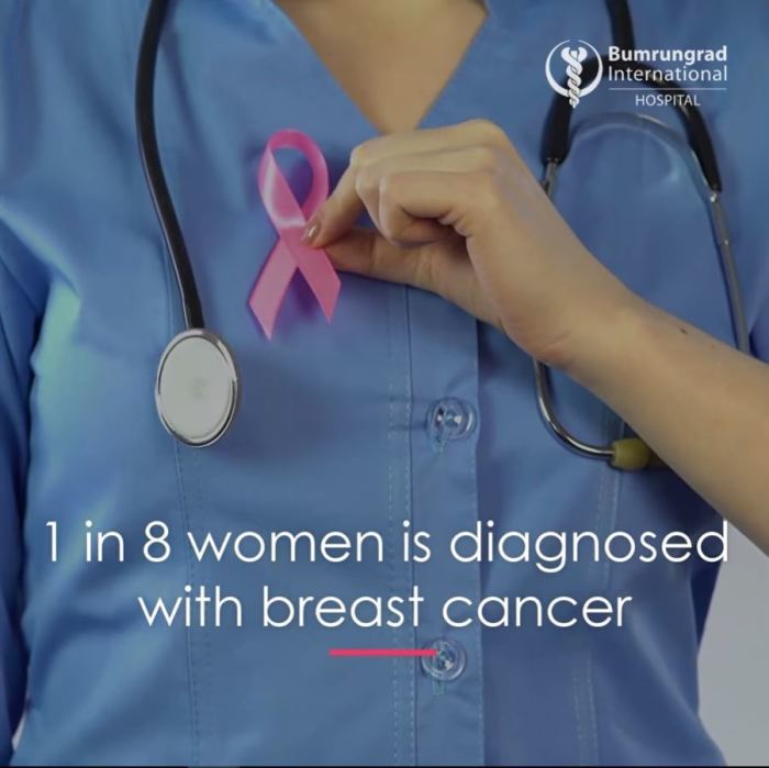 Der Brustkrebsmonat Oktober gibt jährlich internationalen Anlass, die Vorbeugung, Erforschung und Behandlung von Brustkrebs in das öffentliche Bewusstsein zu rücken. Foto: Bumrungrad International Hospital