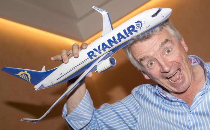  Ryanair's CEO Michael O'Leary. Foto: epa/Claudio Peri
