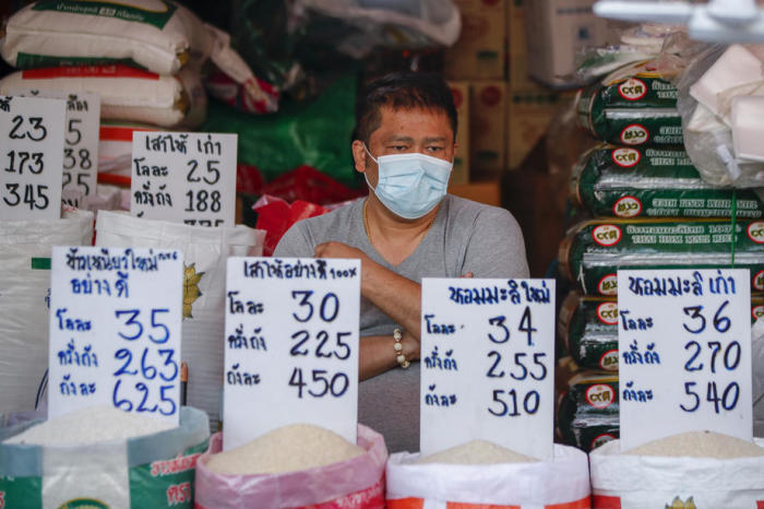 Reishändler in Bangkok im Januar 2021. Foto: epa/Diego Azubel