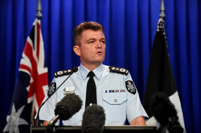 Andrew Colvin, Chef der australischen Polizei. Foto: epa/Lukas Coch
