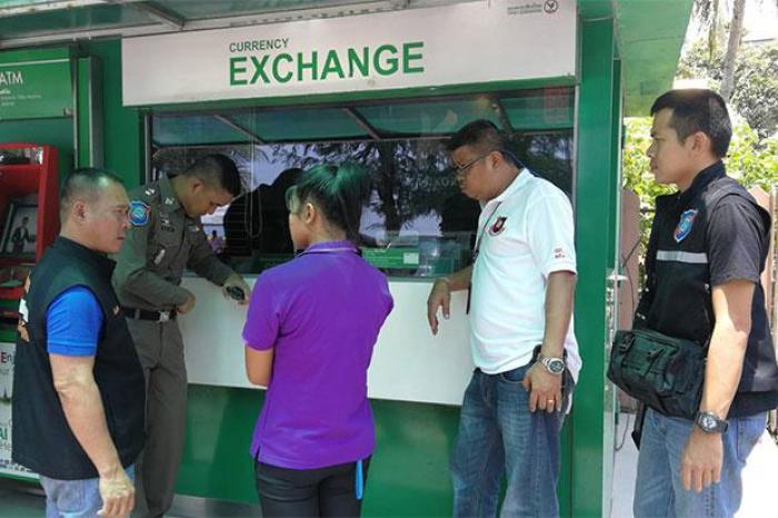 An dieser Wechselstube tauschte die beschuldigte Frau den gestohlenen Betrag ein. Foto: Pattaya Tourist Police