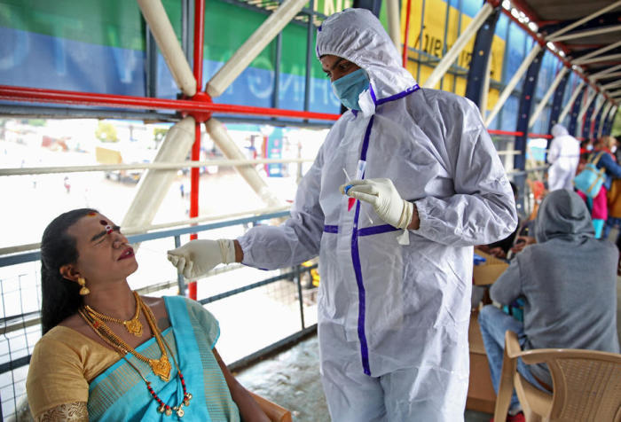 Das tägliche Leben inmitten der Coronavirus-Pandemie in Bangalore. Foto: epa/Jagadeesh Nv