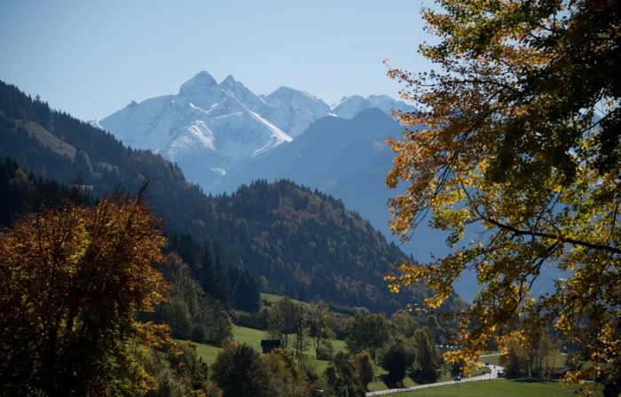 Allgäuer Alpen bei Schoellang. Foto: epa/Daniel Kopatsch