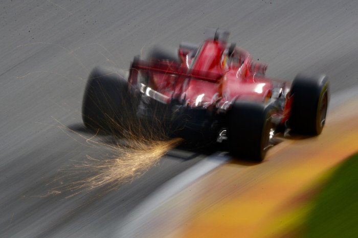 Deutscher Formel-Eins-Fahrer Sebastian Vettel von Scuderia Ferrari. Foto: epa/Valdrin Xhemaj
