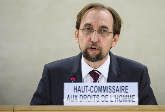 Der UN-Hochkommissar für Menschenrechte, Seid Rad al-Hussein. Foto: epa/Martial Trezzini