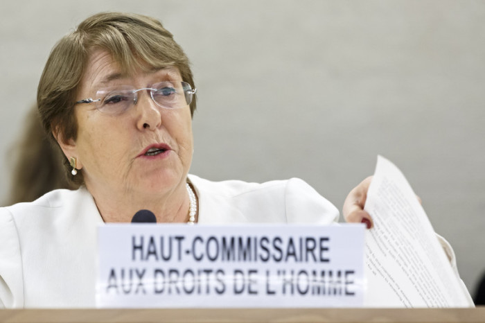 UN-Hochkommissarin für Menschenrechte, die Chilenin Michelle Bachelet. Foto: epa/Salvatore Di Nolfi