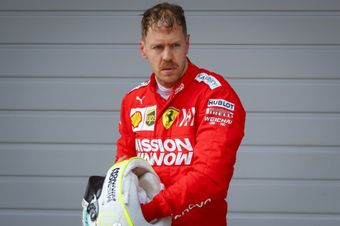 Angespannt: Sebastian Vettel. Foto: epa/Diego Azubel