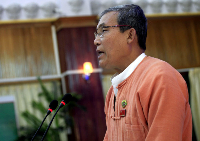 Knapp einem Anschlag entgangen: U Nyi Pu, Regierungschef von Rakhine. Foto: epa/Nyunt Win