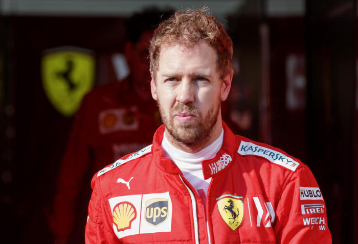 Der deutsche aktuelle Ferrari-Pilot Sebastian Vettel startet für das britische Werksteam Aston Martin. Foto: epa/Srdjan Suki
