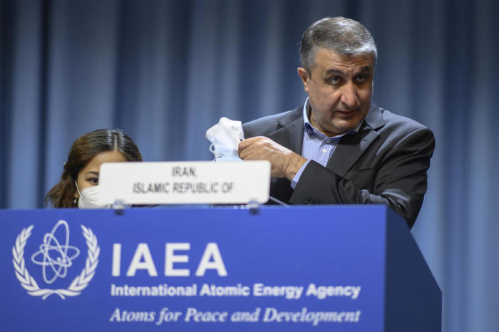 Mohammad Eslami, Leiter der Atomenergieorganisation der Islamischen Republik Iran (AEOI). Foto: epa/Christian Bruna