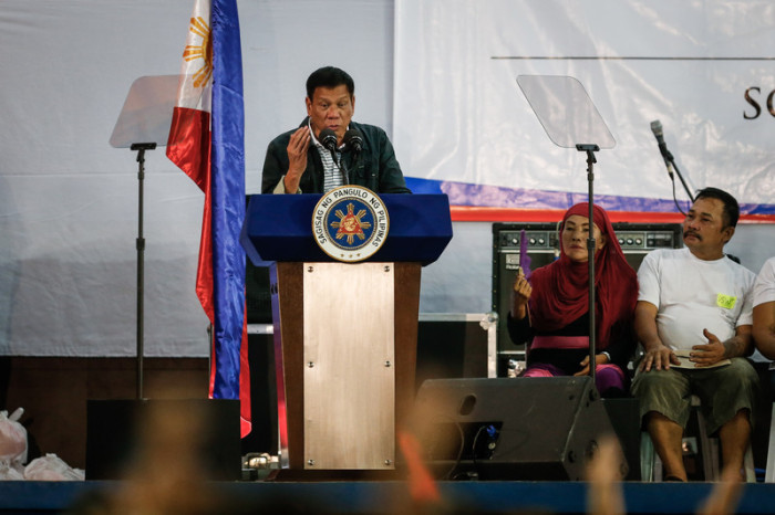  Duterte ist der erste Präsident aus der Unruheregion Mindanao im Süden des Landes. Foto: epa/Mark R. Cristino