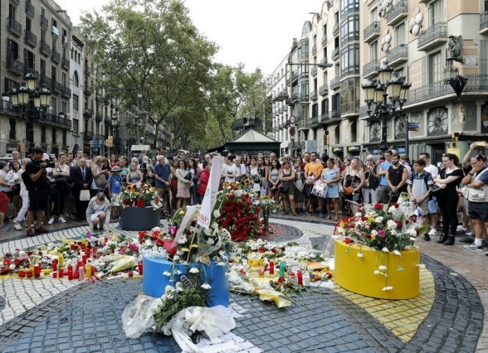 Der erste Jahrestag der Terroranschläge in Barcelona. Foto: epa/Andreu Dalmau